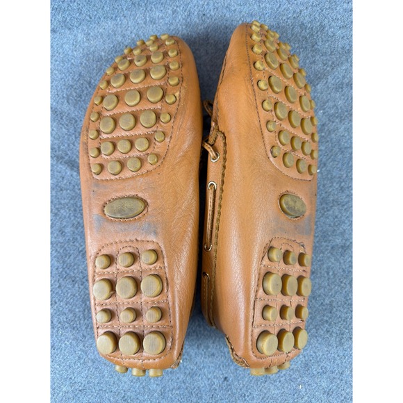 Coach Nadia Driving Moccasins Women 8.5B Tan Leather Tassel Loafers A0954 - Picture 8 of 8